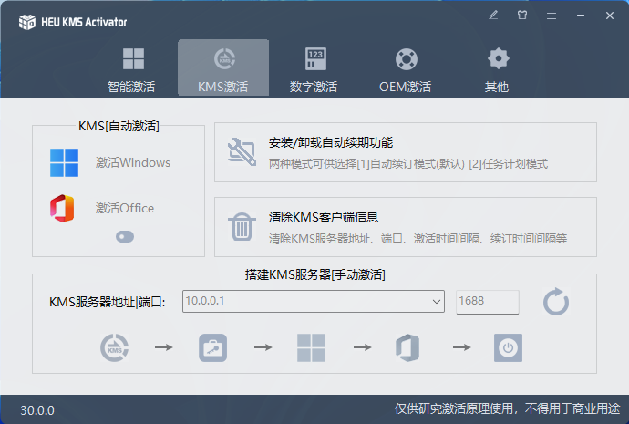 HEU KMS Activator v63.3.0，KMS激活利器