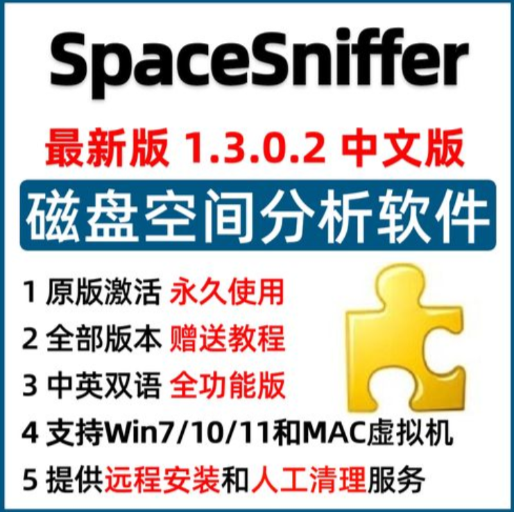SpaceSniffer 可视化磁盘清理 空间分析工具